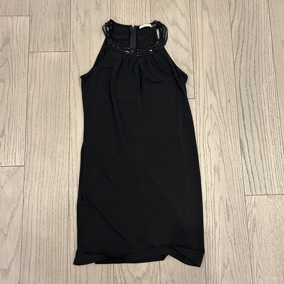 CALVIN KLEIN Black Dress with Beading Detail - Picture 5 of 6